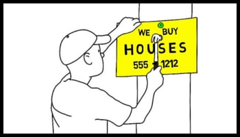 we buy houses for cash sign